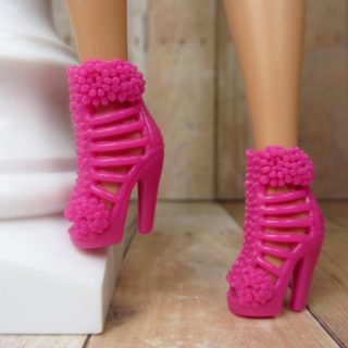 Hot Pink Shoes for Barbie Dolls